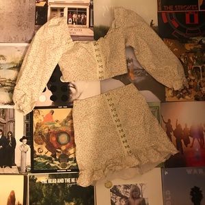 Urban outfitters floral two piece set